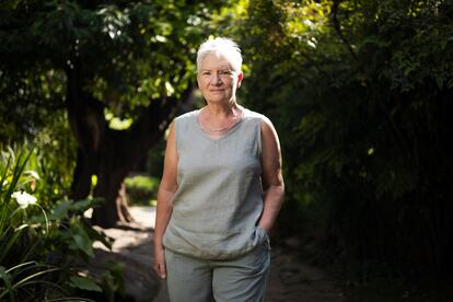 Teresa Franquesa Codinach, en los jardines de la Universidad de Barcelona el 2 de julio.