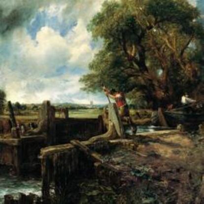 Cuadro La Esclusa de Constable que será vendido en la casa Christie's