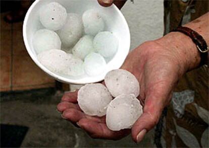 Los trozos de granizo cados en Camprodon tenan hasta siete centmetros de dimetro.