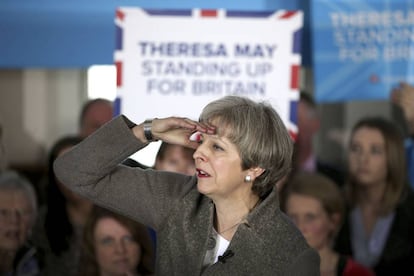 La primera ministra brit&aacute;nica,Theresa May.