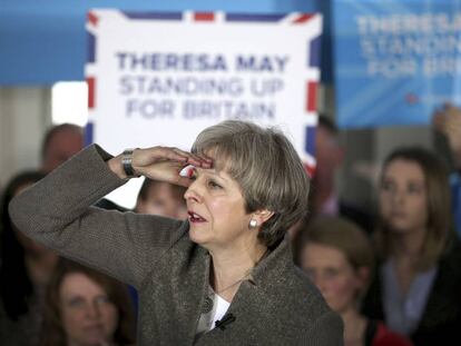 La primera ministra británica,Theresa May.