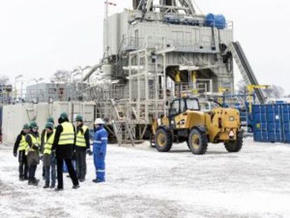 Pozo de exploración en Gapowo (Polonia) en el que la empresa BNK busca extraer gas de esquisto mediante fracking.