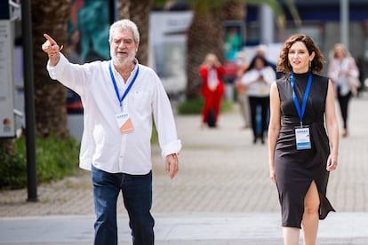 Miguel Ángel Rodríguez e Isabel Díaz Ayuso, en 2022. 