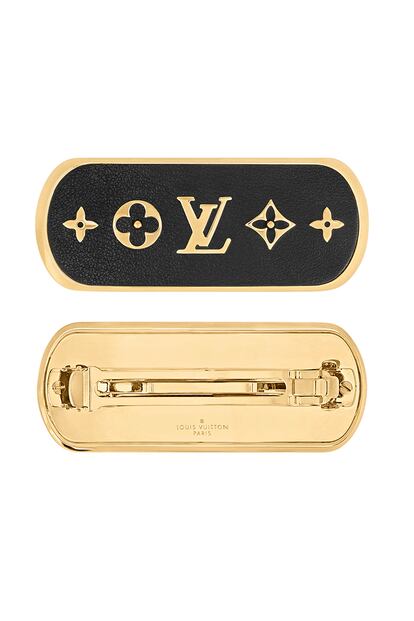 Pasador para el pelo con el icónico motivo Monogram de Louis Vuitton.