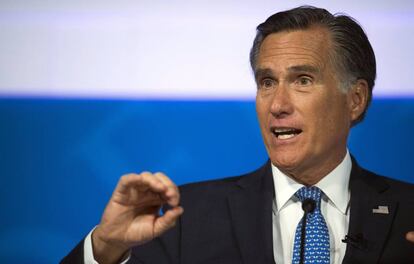 Mitt Romney, senador republicano entrante, en un debate en Utah el pasado octubre.