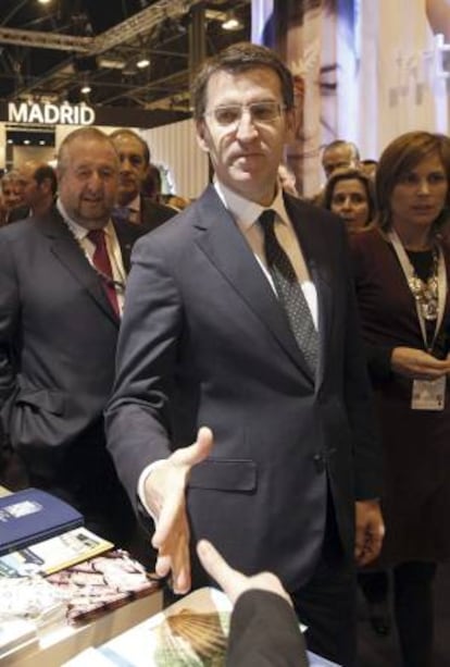 El jefe del Ejecutivo gallego, Alberto Nuñez Feijóo, ha presidido hoy los actos de su comunidad autónoma en Fitur.