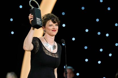 María Alché, premiada por el guion de la película en el festival de cine de San Sebastián.