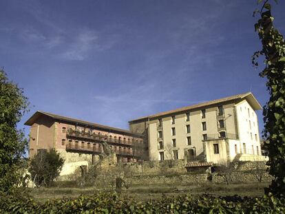 Una vista del complejo de la antigua fábrica Giner en Morella.