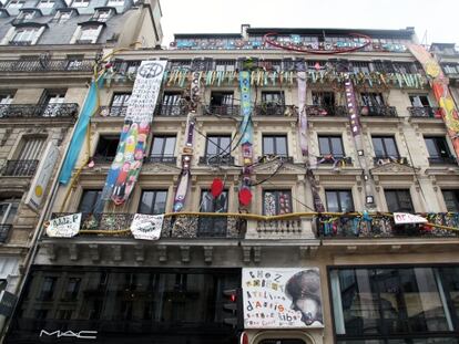 La original fachada del 59 Rue Rivoli.