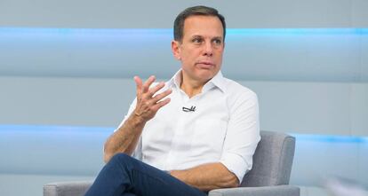 João Doria, durante a sabatina realizada pelo EL PAÍS e TV Brasil.