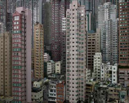 Fotografía titulada <i>Hong Kong,</i> de la serie <i>Architecture of density/ Arquitectura de densidad,</i> 2009, de Michael Wolf.