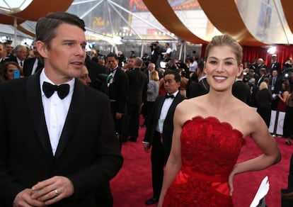 Ethan Hawke ('Boyhood') i Rosamund Pike ('Perdida').