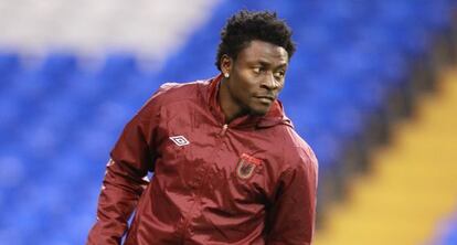 Martins, durante un entrenamiento del Rubin Kazan en 2011.