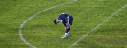  Leo Messi durante el partido Argentina-Uruguay.