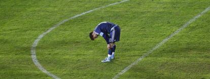  Leo Messi durante el partido Argentina-Uruguay.