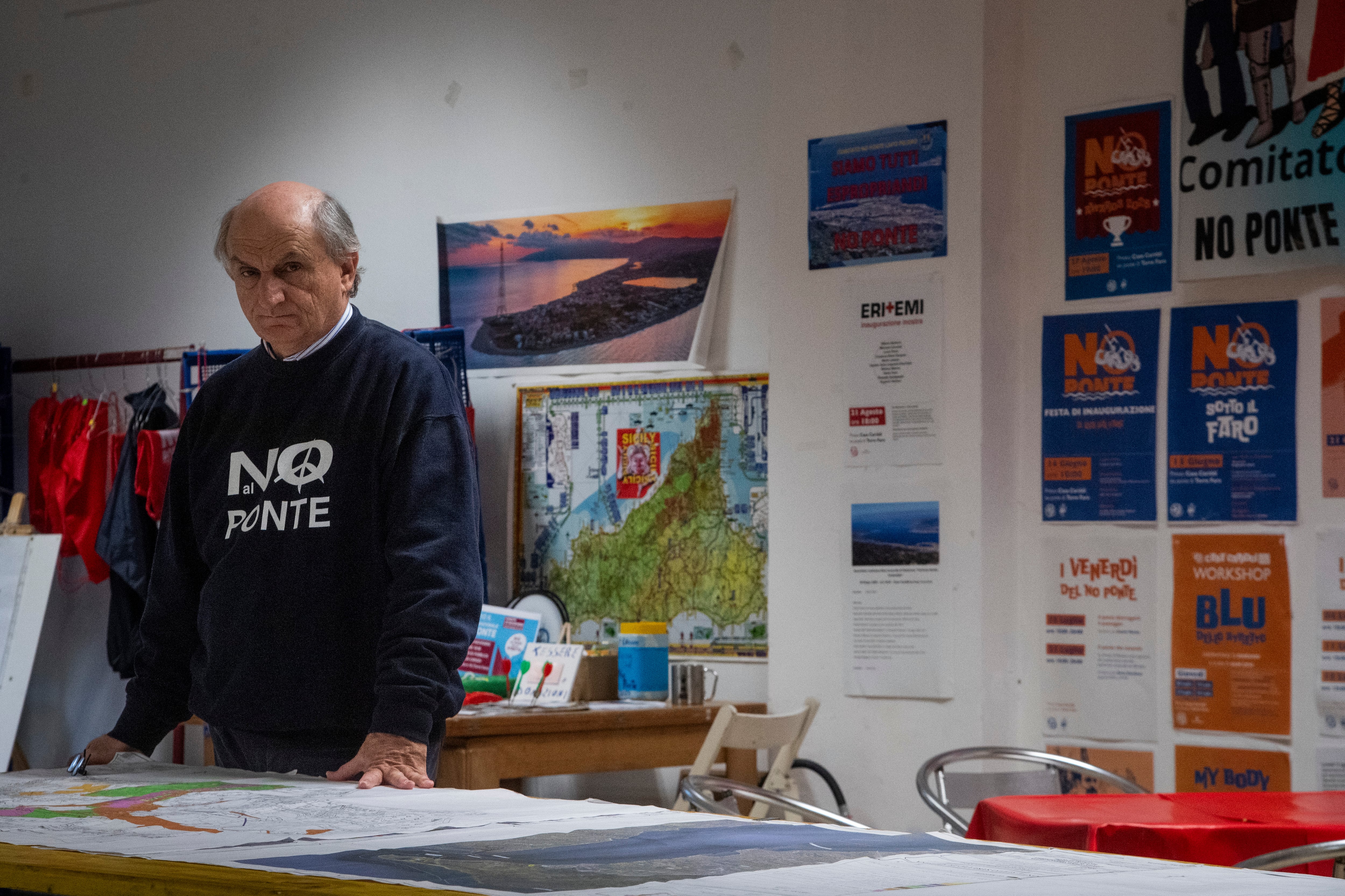 El activista Daniele Ialacqua, el viernes en Sicilia. 