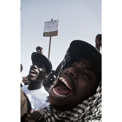 En la serie 'Retratos de una revolucion ciudadana', la fotógrafa quiso plasmar los movimientos de cambio que comenzaron a finales de la década pasada en Senegal.