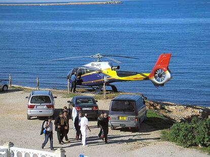 Un militar aterriza en una reserva de Dénia