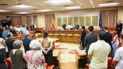 Acto de homenaje a las víctimas del terrorismo, este viernes en el Congreso.