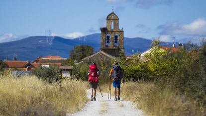 Peregrinas no Caminho de Santiago.