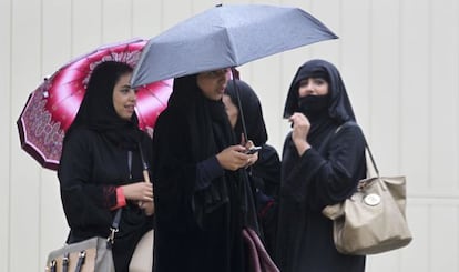 Mujeres saudíes en Riad.