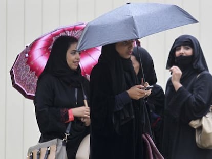Mulheres sauditas em Riad.