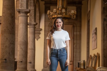 Claudia Curiel de Icaza, secretaria de Cultura de Ciudad de México, en el Museo de la Ciudad.