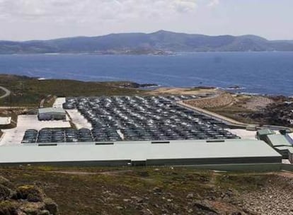 Piscifactoría de Stolt Sea Farm en cabo Vilán, Camariñas.