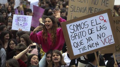 Manifestación del 8-M, el año pasado en Barcelona.