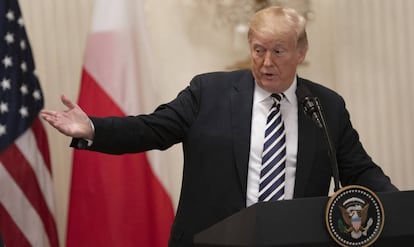 Trump, este martes, en la Casa Blanca.