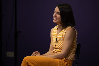 Irene Montero, en un momento de la entrevista.