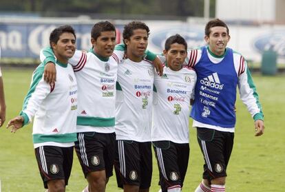 Entrenamiento de la selección de fútbol de México