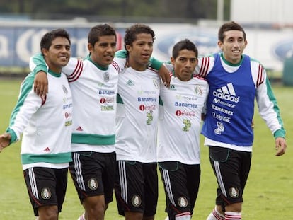 Entrenamiento de la selección de fútbol de México