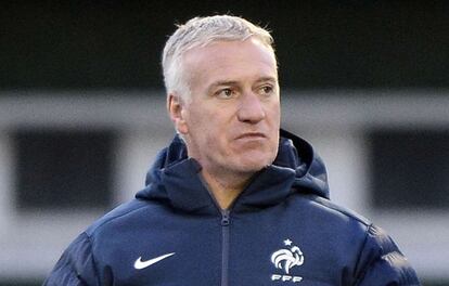 Deschamps, en un entrenamiento