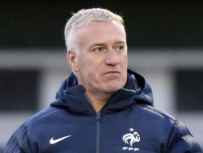 Deschamps, en un entrenamiento