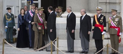 Celebracion de la Pascua Militar presida por los Reyes, ayer en Madrid.