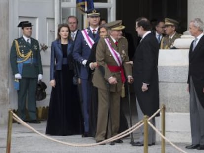 Celebracion de la Pascua Militar presida por los Reyes, ayer en Madrid.