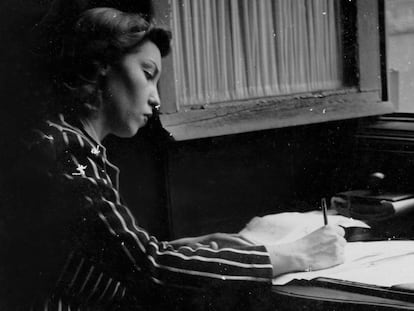 Clarice Lispector, em fotografia cedida pelo Instituto Moreira Salles.