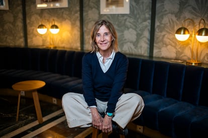 La escritora María Negroni, en el Hotel NH Atocha de Madrid, la semana pasada.