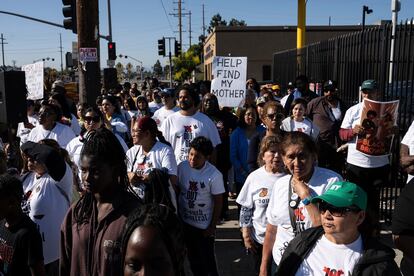 Protesta en contra de ICE en Los Ángeles, el 1 de julio.