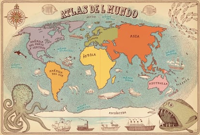 El libro, que ha vendido más de 20.000 ejemplares en España, incluye un mapa del mundo y otro por cada continente que sirve como índice de los distintos países.
