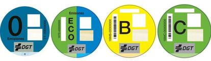 Etiquetado medioambiental de la DGT