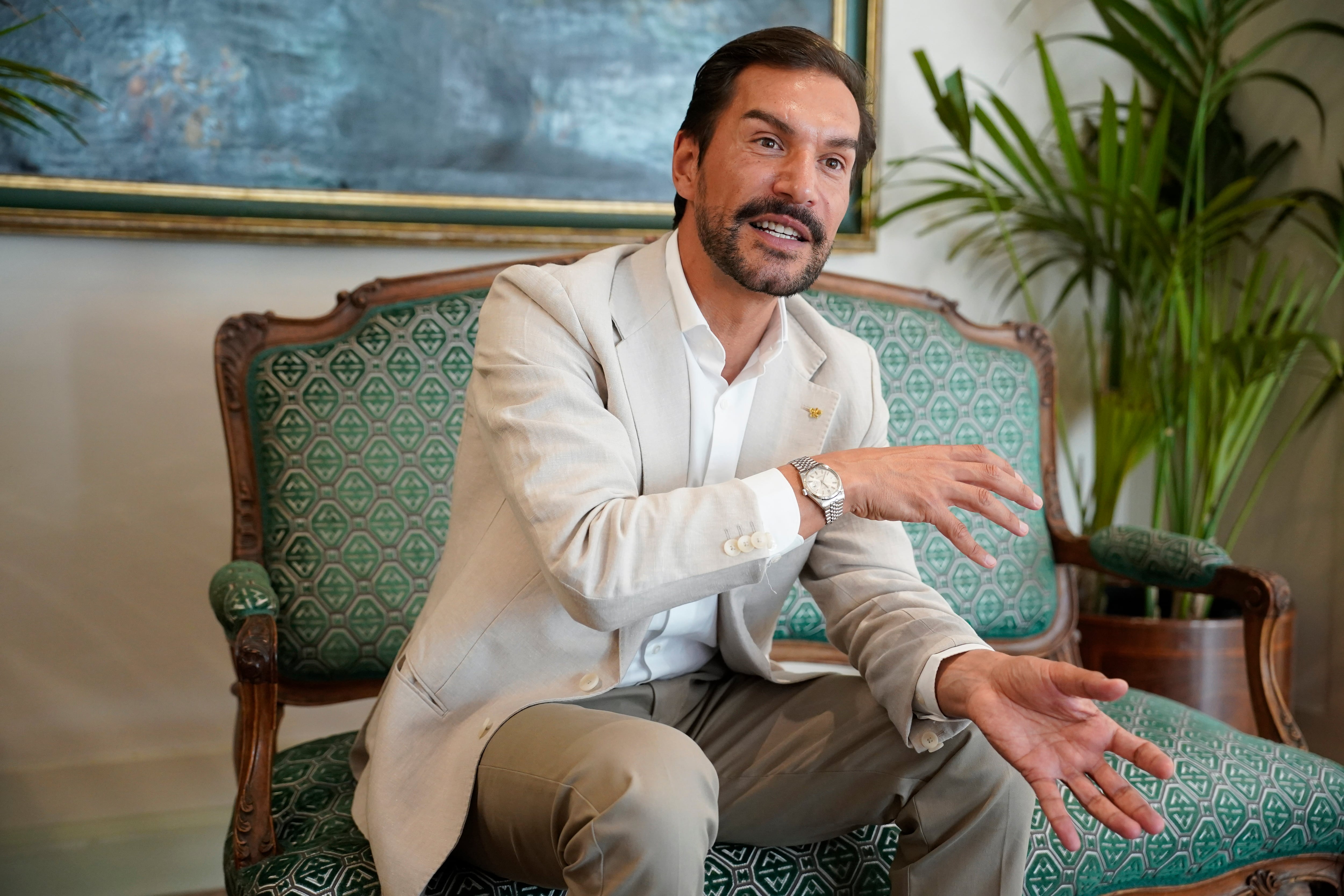 Gonçalo Narciso, durante la entrevista en el Hotel Orfila en Madrid. 