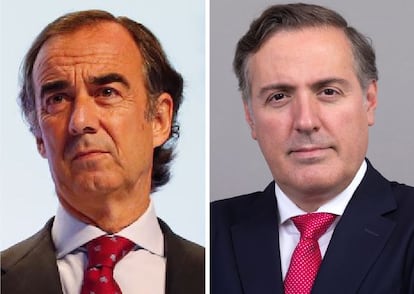 Juan Villar Mir (a la izquierda), presidente del Grupo Villar Mir, y David Martínez, consejero delegado de Aedas.