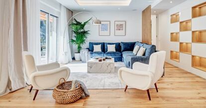 Fotografía del del interior de una de las últimas casas de lujo que la inmobiliaria Uxban ha vendido de manera telemática.