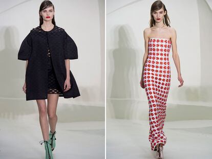 La geometría de la alta costura de Dior