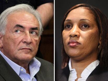 Dominique Strauss-Kahn y la limpiadora de hotel, Nafissatou Diallo.