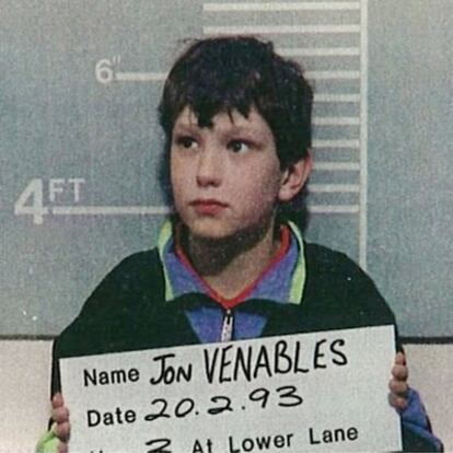 Foto policial de Jon Venables a los 10 años.
