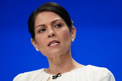 Priti Patel, durante el congreso del Partido Conservador en Manchester, en el 2021 