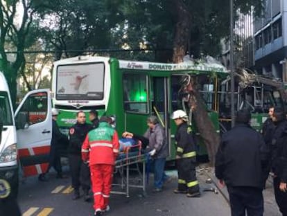 El traslado de los heridos se completó en pocos minutos.
